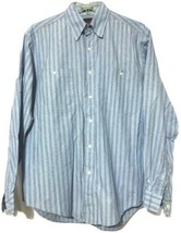 Joseph Abboud Mens Blue Stripe Cotton Dress Shirt Size 15 1/2  34 - $7.91