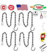 Elegant 4-Pack 19.7 Inch Black Hanging Chains – Perfect for Planters &amp; L... - $17.26 CAD