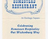 Homestead Restaurant At Heritage Square Wickenburg Arizona Coxwell Family - $13.86
