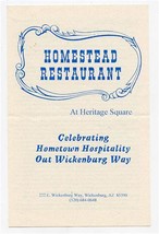 Homestead Restaurant At Heritage Square Wickenburg Arizona Coxwell Family - £11.03 GBP