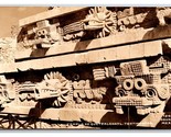 RPPC Temple of  Feathered Serpent Quetzalcóatl Teotihuacan Mexico Postca... - £5.45 GBP