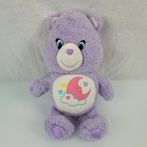 CARE BEAR Sweet Dreams 13” Plush Stuffed Animal Purple Glow in the Dark 2015 - £15.59 GBP