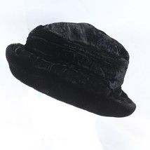 Parkhurst Black Winter Bucket Hat with Brim Made in Canada Women One Size - £24.75 GBP