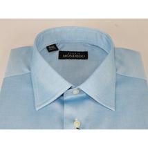 Men Mondego 100% Soft Cotton Dress Classic shirt Long Sleeves sn400 Solid Blue image 6
