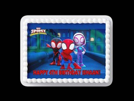 Spidey and his Amazing Friends 1/4 topper edible - $10.99