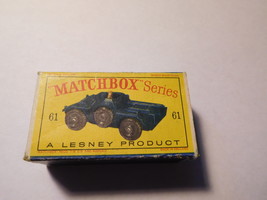 MATCHBOX LESNEY # 61 ARMY SCOUT CAR BOX ORIGINAL BOX + vehicle - $40.00