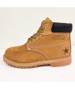 New Men&#39;s Work Boots 6&quot; Tan Nubuck Leather Water Resistant /Oil Resistan... - $471.40 MXN+