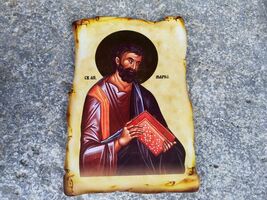 Orthodox Christian Icon of Mark the Evangelist, Sveti Apostol Marko Icon - $13.00