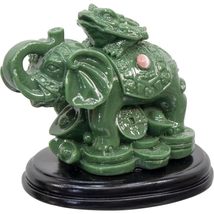 Kheops International Polyresin Feng Shui Figurine Prosperity Elephant 3.25 Inche - £19.82 GBP