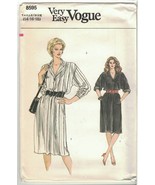 Very Easy Vogue 8595 Pullover Shirt Dress Pattern 1980s Choose Size Uncut - £14.14 GBP