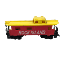 VTG Tyco Rock Island Red Yellow Caboose Ho Scale MISSING PIECES - $14.84