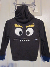 Nwt - Sovereign Code Monster Face Boy&#39;s Size 5 Gray Long Sleeve Zip Hoodie - $17.99