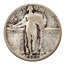 1927-S Argento IN Piedi Libertà Quarto 25C ( Molto Buono , VG Condizioni - £58.02 GBP