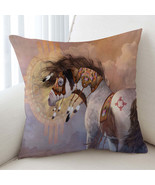 Sun Catcher the Native American Horse Cushion Cover - $294.80 MXN