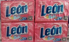 4X LEON LAUNDRY BARS BABY ( JABON BEBE LAVANDERIA BARRA  ) 4 OF 350g  FR... - $25.73