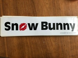Lip Stickers Bumper Sticker Kiss Snow Bunny 11&quot; x 3&quot; NEW Original 1982 S... - $8.66