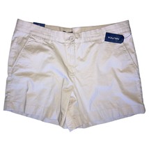Nautica Womens 16 Comfort Tailored Stretch Cotton Solid Shorts Oxford Tan - $31.18