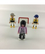 Playmobil Sports Team Mini Figures Set Soccer Goalie Net Players Geobra Toy - $32.42 CAD