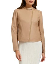 Cole Haan Women&#39;s Asymmetric Leather Jacket - $313.51 CAD