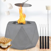 Table Top Firepit - Indoor Fire Pit Tabletop For Picnic Table Set &amp;, 4 Sticks - £36.07 GBP