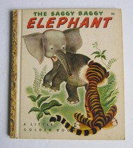 The Saggy Baggy Elephant~ Vintage Little Golden Book ~ Gustaf Tenggren &quot;E&quot; - £10.01 GBP