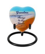 Always In Our Hearts Beach Heart Keepsake Urn - Stand Option - $40.96 CAD