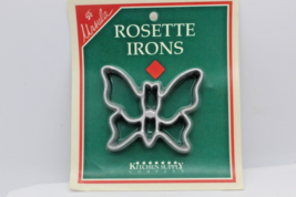 Ursula Rosette Iron Butterfly Shape Cookie Mold New in the Package Vintage  - $12.79