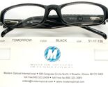 NEW MODERN OPTICAL TOMORROW BLACK EYEGLASSES GLASSES PLASTIC FRAME 51-17... - $14.85