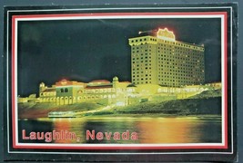 Vintage 1988 Laughlin Nevada Postcard Harrah&#39;s Hotel Night View PC1 - £3.97 GBP