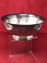 Vintage NEWPORT GORHAM 9" x 4.25" Silver Plated Footed Silverplate Bowl YB79 - $27.23
