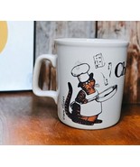 Vintage Kliban CHEFCAT Orange Cat Kiln Craft Coffee Tea Mug Cup 1970s En... - $22.28