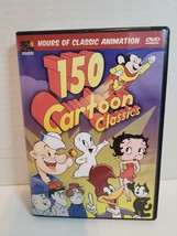 150 Cartoon Classics On DVD With Betty Boop Cartoon Very Good E72 - £4.63 GBP