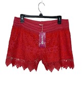Day and Night Women&#39;s Shorts Floral Lace Pull On 100% Cotton Mid-Rise Me... - £17.21 GBP
