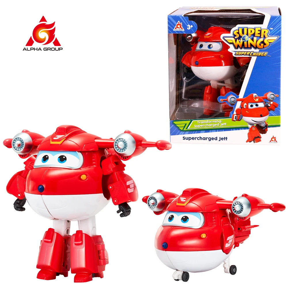 Super Wings 5 Inches Transforming Jett Dizzy Donnie Deformation Airplane Robot - £29.87 GBP