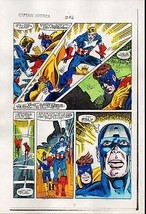 Original 1984 Captain America 296 page 9 Marvel comic book color guide comic art - $53.46