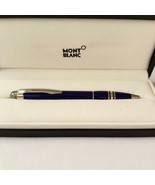 Montblanc Starwalker Cool Blue Ballpoint Pen with Platinum Trim Germany - £617.79 GBP