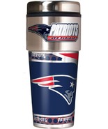 New England Patriots Metallic Travel Tumbler Stainless Steel 16oz - $34.28 CAD