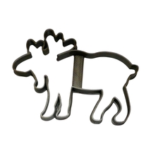 6x Moose Outline Fondant Cutter Cupcake Topper 1.75 IN USA FD94 - £5.47 GBP