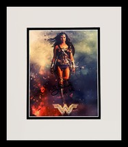 Wonder Woman Gal Gadot Autographed Photograph Museum Framed Ready to Display - £310.61 GBP