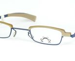 Eye'DC V498 008 BLUE /BEIGE EYEGLASSES GLASSES FRAME EyeDC 42-27-135mm F... - $125.80