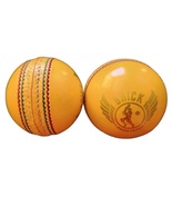 SNICK YELLOW  SUPER SOFT LEATHER Indoor Cricket Balls  -Box of 6 - $484.10 CAD