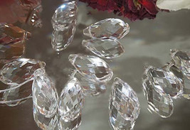 Crystal Teardrop Prism 10X20MM (.4x.8&quot;) 5 pc Clear Feng Shui Hanging Sun... - $3.99