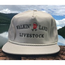 Walkin D Vintage Hat Land Livestock Ranch Baseball Cap Gray Cowboy San Sun - $21.87