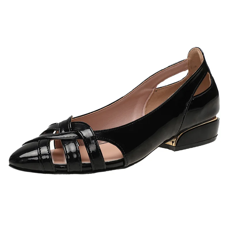 GKTINOO Plus Size 35-42 Summer Shoes Women Flats Weave Slip on Sandals Cut outs  - £153.55 GBP