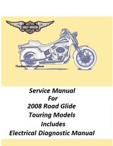 2008 Harley Davidson Road Glide Touring Models Service Manual  - £20.50 GBP