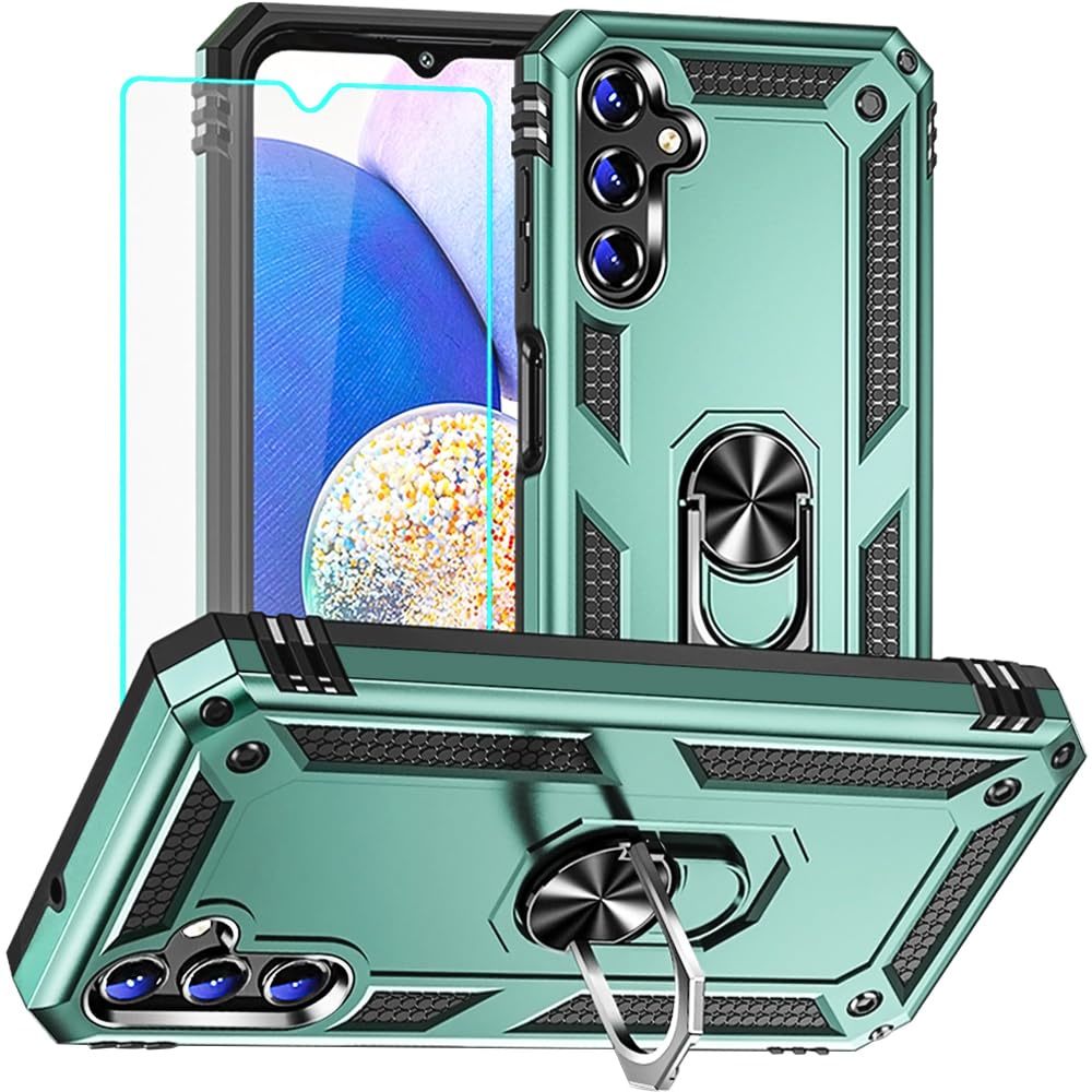 for Samsung A14 5G Case, Galaxy A14 5G Case with HD Screen Protector, Military