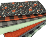 Camelot Fabrics Fat Quarter Bundle (8) Checks &amp; Flowers NEW - £16.42 GBP