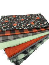 Camelot Fabrics Fat Quarter Bundle (8) Checks &amp; Flowers NEW - £16.34 GBP