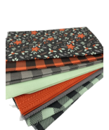 Camelot Fabrics Fat Quarter Bundle (8) Checks &amp; Flowers NEW - £16.37 GBP