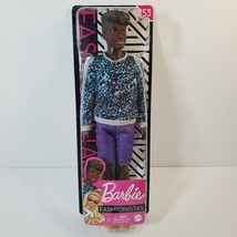 Barbie Fashionistas Ken Doll #153 Leopard Print Shirt African-American - £9.39 GBP